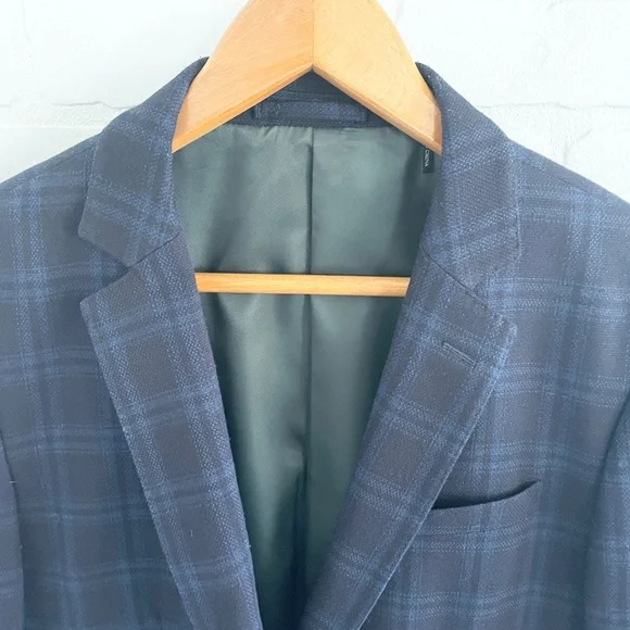Scotch & Soda Plaid Blazer Tailored Single Button Structured Lined Menswear Sz M - Picture 16 of 16